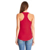 Next Level Women's Black/Red Ideal Colorblock Racerback Tank