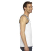 American Apparel Unisex White/Black Fine Jersey Tank