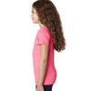 Next Level Girl's Neon Heather Pink Princess CVC Tee