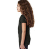 Next Level Girl's Black Adorable V-Neck Tee