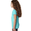 Next Level Girl's Tahiti Blue Adorable V-Neck Tee