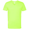 6240-next-level-neon-yellow-v-neck-tee