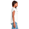 Next Level Women's White Dolman With Rolled Sleeves