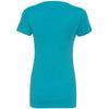 Next Level Women's Bondi Blue CVC Deep V Tee