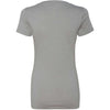 Next Level Women's Stone Gray CVC Deep V Tee