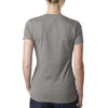 Next Level Women's Stone Gray CVC Deep V Tee