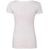 Next Level Women Heather White Triblend Scoop Tee