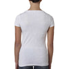 Next Level Women Heather White Triblend Scoop Tee