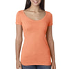 Next Level Women Vintage Light Orange Triblend Scoop Tee