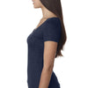 Next Level Women Vintage Navy Triblend Scoop Tee