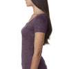 Next Level Women Vintage Purple Triblend Scoop Tee