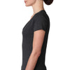 Next Level Women's Vintage Black Triblend Deep-V Tee