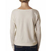 Next Level Women's Sand Terry Long-Sleeve Scoop Tee