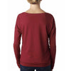 Next Level Women's Scarlet Terry Long-Sleeve Scoop Tee