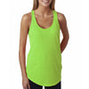 Next Level Women's Neon Heather Green Terry Racerback Tank