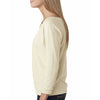 Next Level Women's Ivory Terry Raw-Edge 3/4-Sleeve Raglan Tee