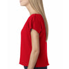 Next Level Women's Red Terry Dolman Tee