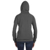 Anvil Women's Charcoal Full-Zip Hooded Fleece