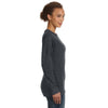 Anvil Women's Heather Dark Grey Mid-Scoop French Terry Sweatshirt