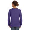 Anvil Women's Heather Purple Mid-Scoop French Terry Sweatshirt