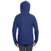 Anvil Women's Heather Blue Hooded French Terry Sweatshirt