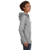 Anvil Women's Heather Grey Hooded French Terry Sweatshirt