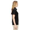North End Women's Black Excursion Crosscheck Woven Polo