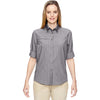 North End Women's Graphite Excursion F.B.C. Textured Performance Shirt