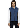North End Women's' Regata Blue Three-Layer Light Bonded Performance Soft Shell Vest