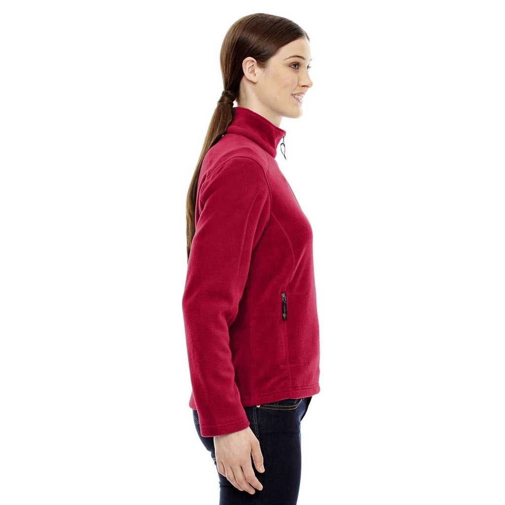 North End Women's Classic Red Voyage Fleece Jacket