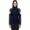 North End Women's Classic Navy Quick Performance Interlock Half-Zip Top