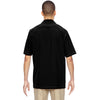 North End Men's Black Excursion Crosscheck Performance Woven Polo