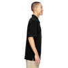 North End Men's Black Excursion Crosscheck Performance Woven Polo