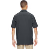 North End Men's Graphite Excursion Crosscheck Performance Woven Polo