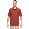 North End Men's Rust Excursion Crosscheck Performance Woven Polo