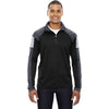 North End Men's Black Quick Performance Interlock Half-Zip Top