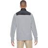 North End Men's Silver Excursion Trail Fabric-Block Fleece Jacket