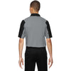 North End Men's Black Performance Embossed Print Polo