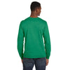Anvil Men's Heather Green Lightweight Long-Sleeve T-Shirt