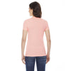 American Apparel Women's Apricot Poly-Cotton Short-Sleeve Crewneck