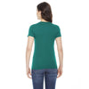 American Apparel Women's Evergreen Poly-Cotton Short-Sleeve Crewneck