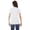 American Apparel Women's White Poly-Cotton Short-Sleeve Crewneck