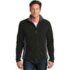 Port Authority Men's Black/Battleship Grey Colorblock Value Fleece Jacket