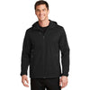 Port Authority Men's Deep Black Active Hooded Soft Shell Jacket