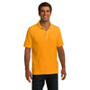Port & Company Men's Gold Ring Spun Pique Polo