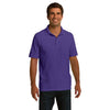 Port & Company Men's Purple Ring Spun Pique Polo