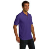 Port & Company Men's Purple Ring Spun Pique Polo