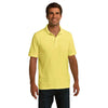 Port & Company Men's Yellow Ring Spun Pique Polo