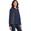 Port Authority Women's True Navy/Battleship Grey Colorblock Value Fleece Jacket