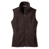 port-authority-women-brown-fleece-vest
